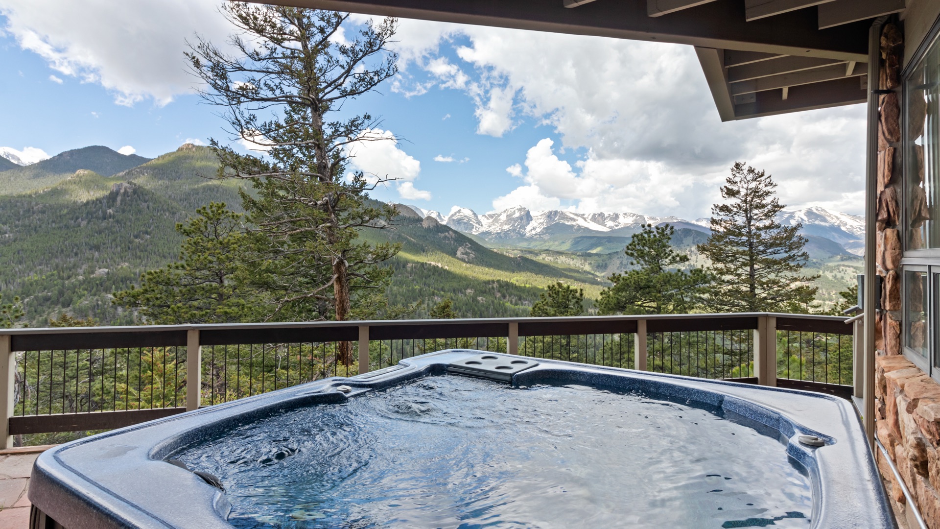Outdoor hot tub offering the ultimate natural relaxation experience