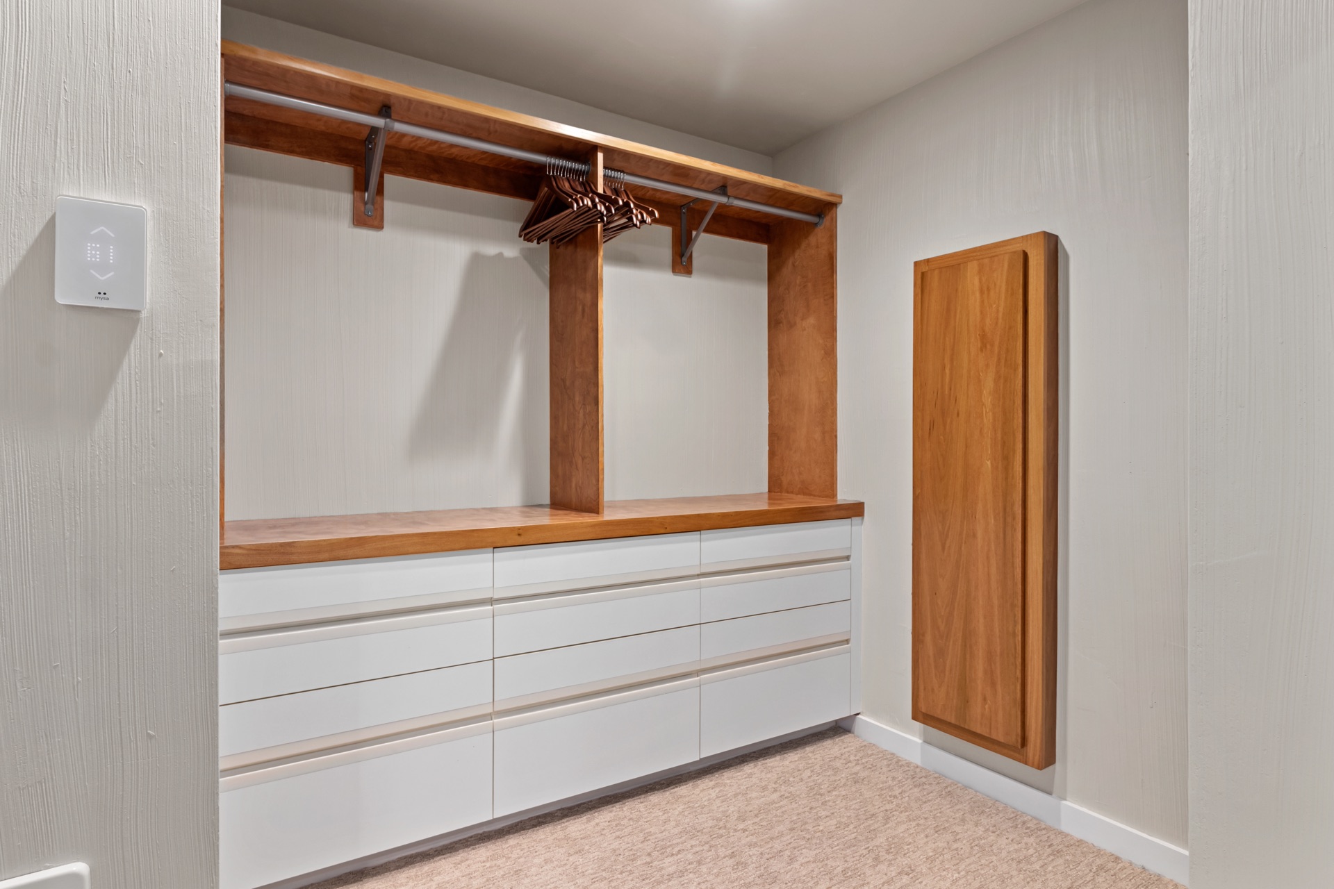 Interior space with glass walls and views