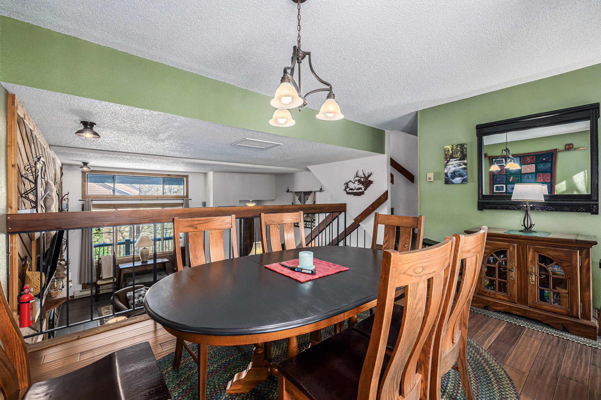 Dining room with table and buffet