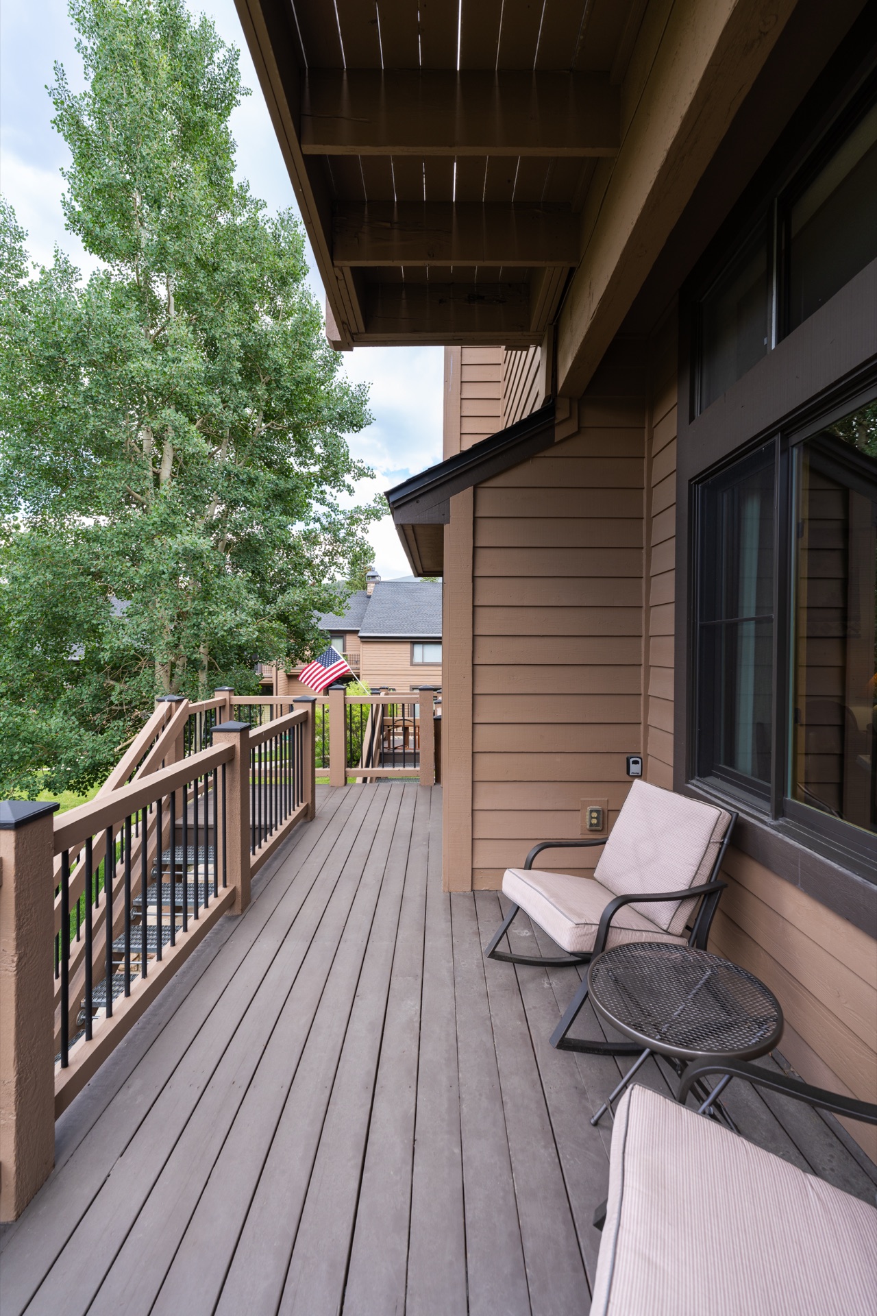 Summer deck with chairs