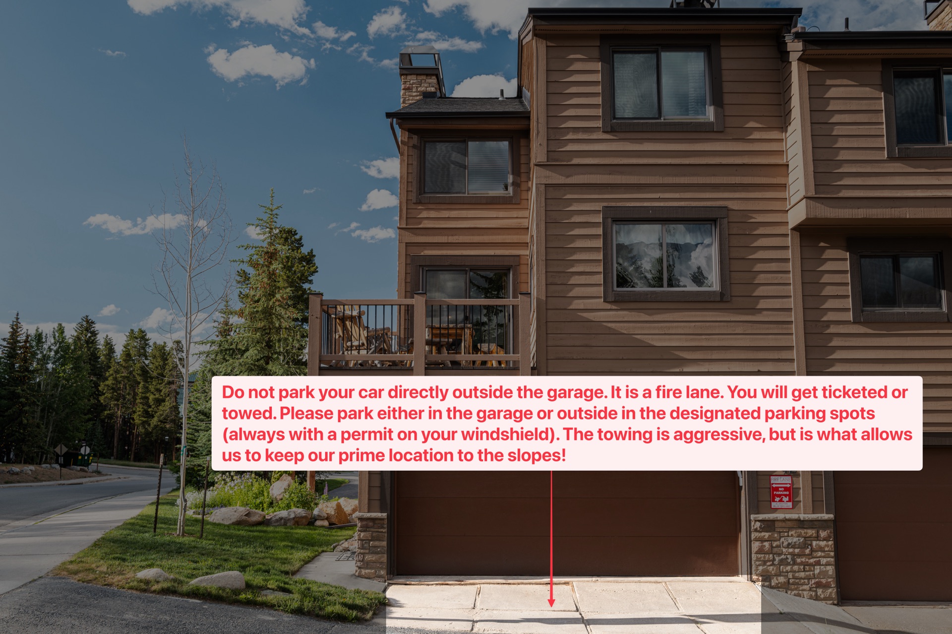 Snowy rooftop views from Cedars 42 in winter